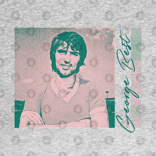 George Best / Retro Style Duotone Fan Design by unknown_pleasures